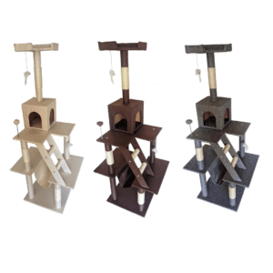 Rascador PP155 - 45 x 45 x 155cm - Interactivo con Juguetes – RESERVA