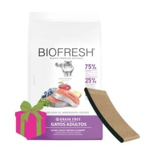 Alimento Biofresh para gato Adulto Salmón 7.5kg + RASCADOR DE REGALO!
