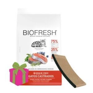 Alimento Biofresh para gato Adulto Castrado Salmón 7.5kg + RASCADOR DE REGALO!