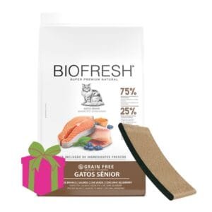 Alimento Biofresh para gato Senior Salmón 7.5kg + RASCADOR DE REGALO!