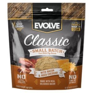 Galletas Horneadas para perro Evolve con Panceta y Cheddar Añejado