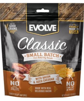 Galletas Horneadas para perro Evolve con Panceta y Cheddar Añejado