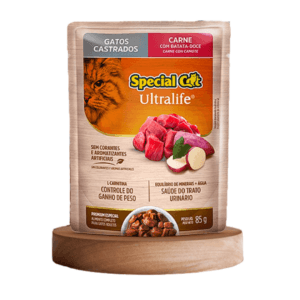 Sachet Special Cat Ultralife para gato Adulto Castrado Sabor Carne 85g