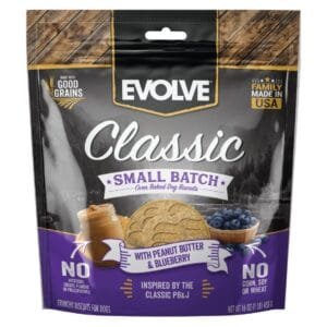 Galletas Horneadas para perro Evolve con Arandanos y Manteca de Mani