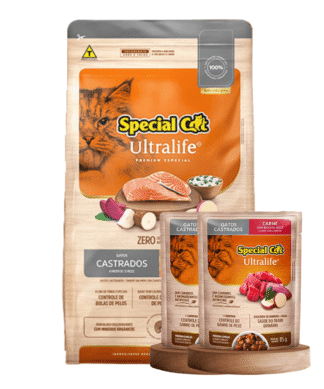 Alimento para gato Special Cat Ultralife Adulto Castrado 10.1kg + Pouch de REGALO!