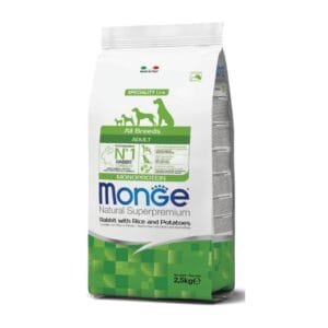 Alimento Monge para perro Adulto Monoproteína Conejo 2,5kg