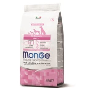 Alimento Monge para perro Adulto Monoproteína Cerdo 2,5kg