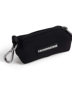 Dispensador de Bolsitas Cachorreiros Neopreno Negro Rollo de 15u