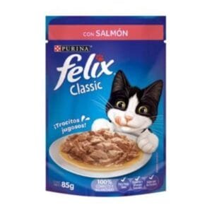 Sobre de Salmon en Salsa para Gato Felix Classic 85g