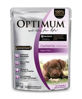 Sobre OPTIMUM Cachorros Sabor Pollo 85g