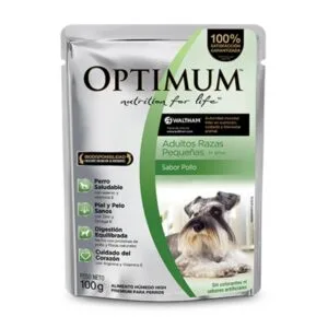 Sobre OPTIMUM Perros Adultos Razas Pequeñas Sabor Pollo 85g