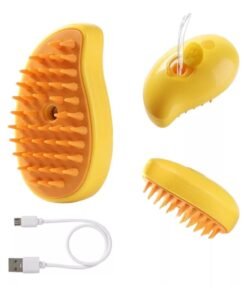 Peine Cepillo A Vapor 3 En 1 Perro Gato Cachorro Masaje Usb