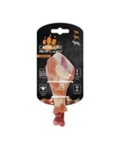 Juguete Macizo para perro MPETS CARNIVORE Pata de Pollo Sabor Bacon Rojo