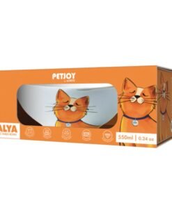 Alternative view of Plato de Cerámica PETJOY Furry Feast Galya Color 550ml