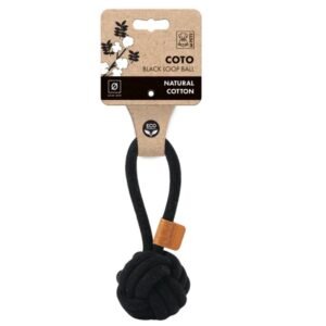 Juguete Pelota con Loop de Cuerda MPETS COTO Negro