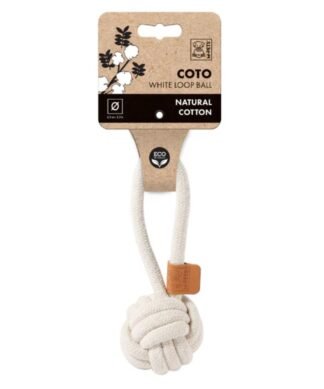 Juguete Pelota con Loop de Cuerda MPETS COTO Blanco