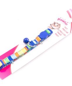 Collar para gato PAWISE Azul con Rayas