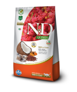 N&D Quinoa Piel y Pelaje Gato Adulto Pescado 1.5kg
