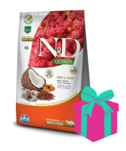 N&D Quinoa Piel y Pelaje Gato Adulto Pescado 7.5kg