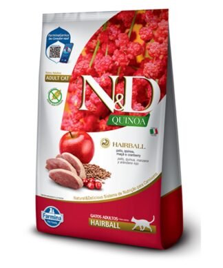 Alimento NYD Quinoa Bola de Pelos para gato Adulto Pato 1.5kg