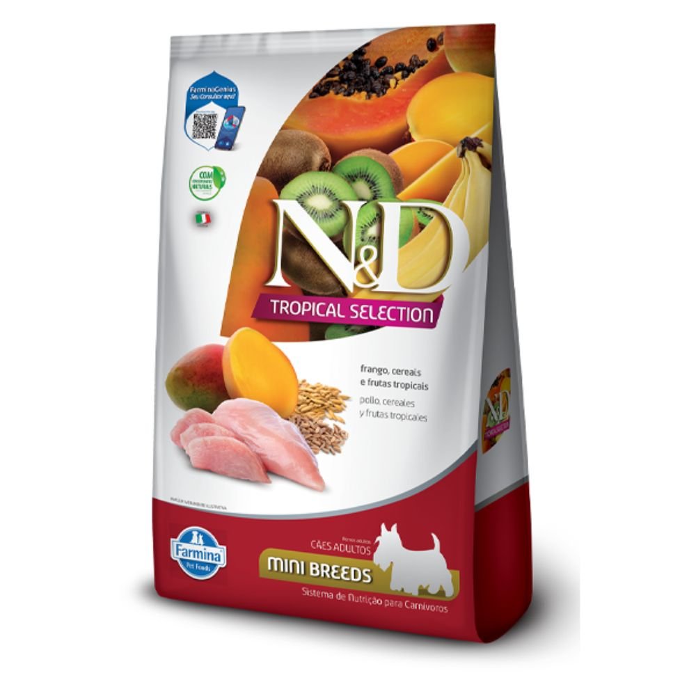 Alimento NYD Tropical Pollo para perro Adulto Razas Pequeñas 2kg + 500g de regalo!