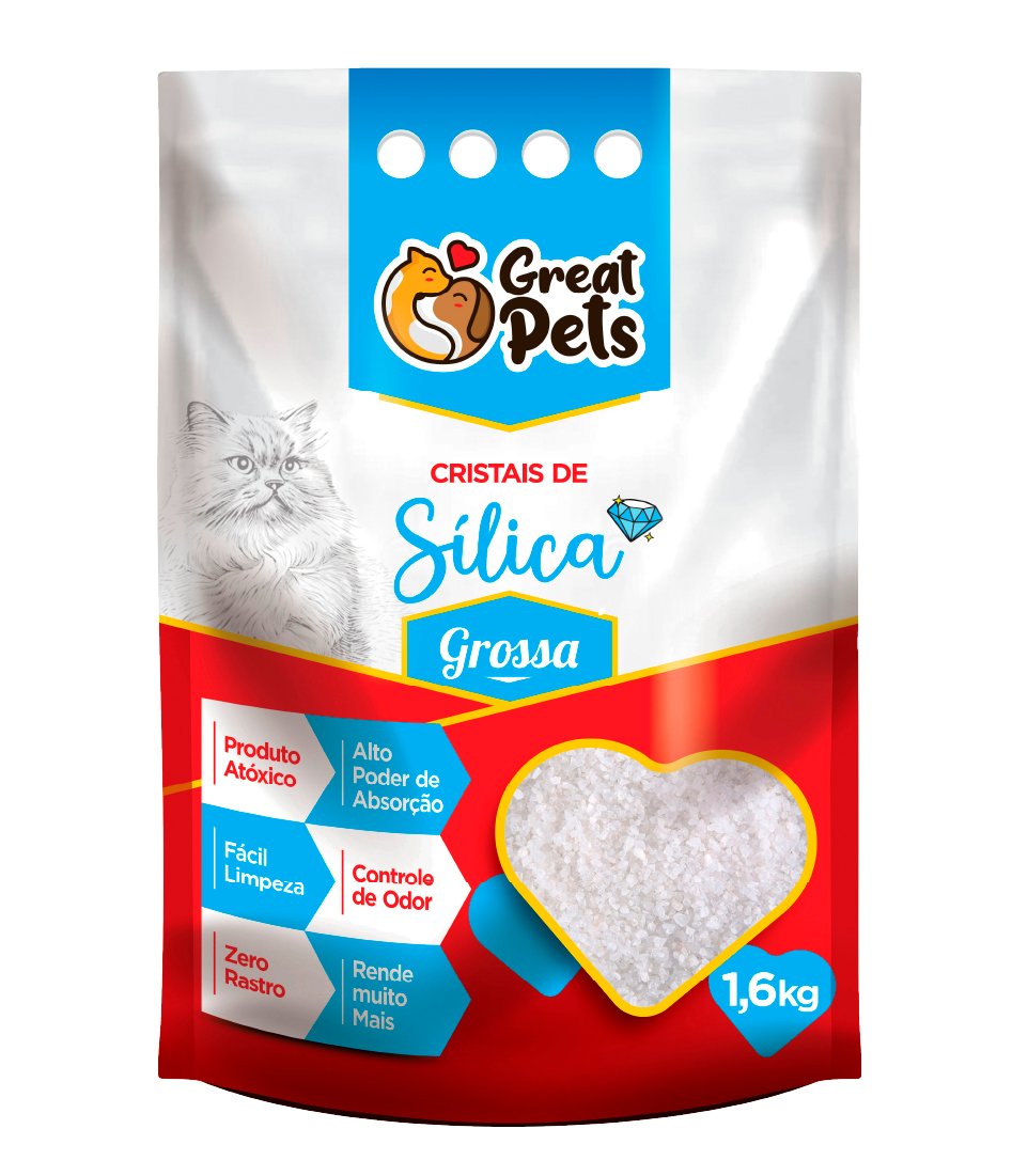 Arena Silica Gel Gruesa Great Pets 1.6kg