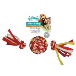 Juguete de Soga Trenzada con Pelota para Perros Pawise 20 cm