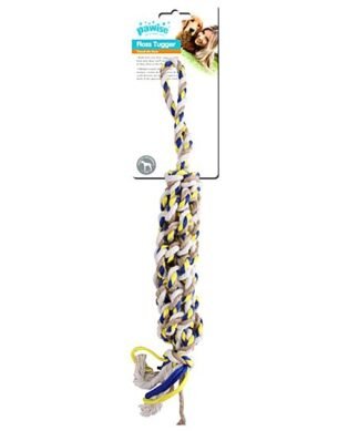 Juguete de Soga Dental para Perros Pawise Floss Tugger con Palo