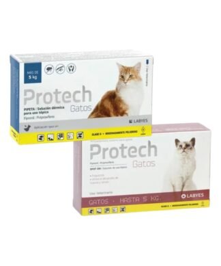 Pipeta Antipulgas y Garrapatas para gato Protech